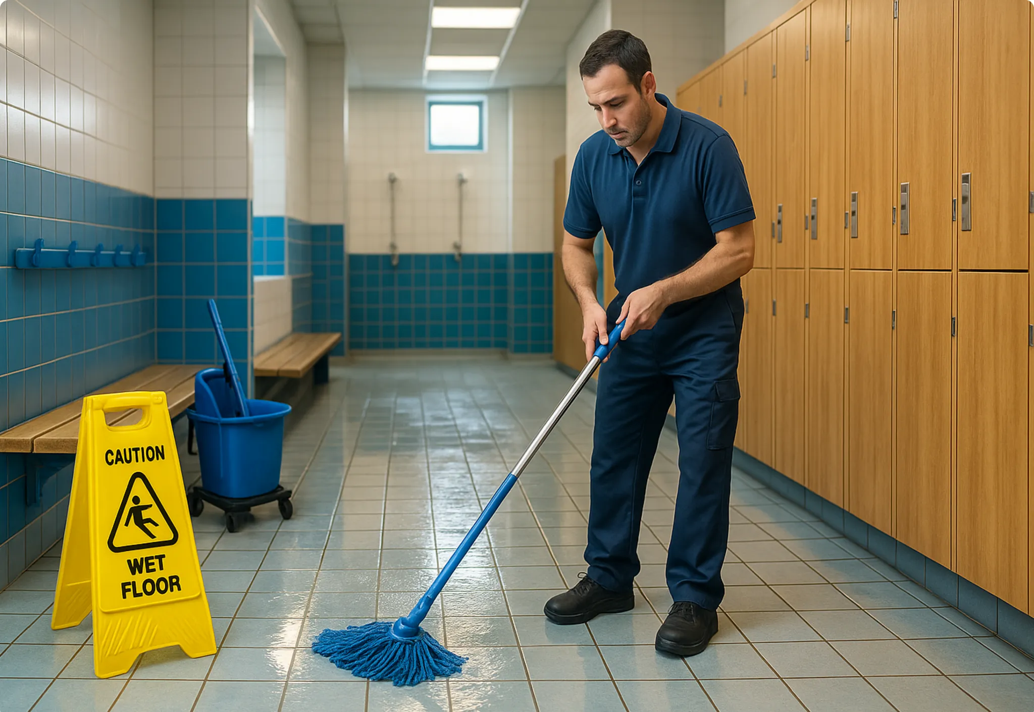 Hygiène dans une piscine publique